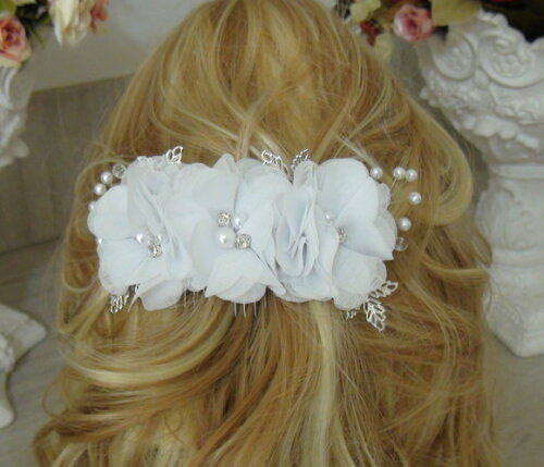 Arranjo para Cabelo de Noivas - 1 Unidade - Branco