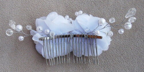 Arranjo para Cabelo de Noivas - 1 Unidade - Branco