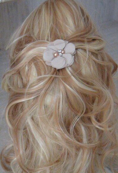 Arranjo para Cabelo de Noivas - 1 Unidade - Marron Claro