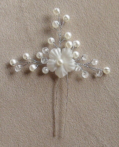 Arranjo para Cabelo de Noivas - 1 Unidade - Off White