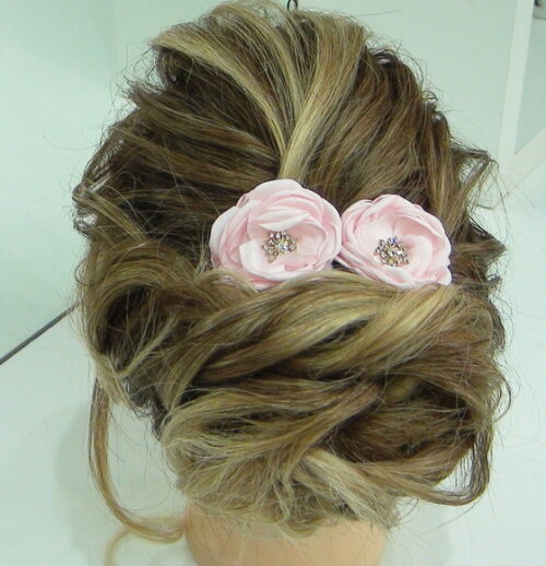 Arranjo para Cabelo de Noivas - 1 Unidade - Rosa