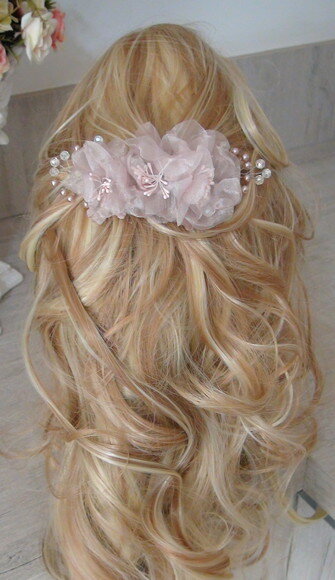 Arranjo para Cabelo de Noivas - 1 Unidade - Rosa Antigo