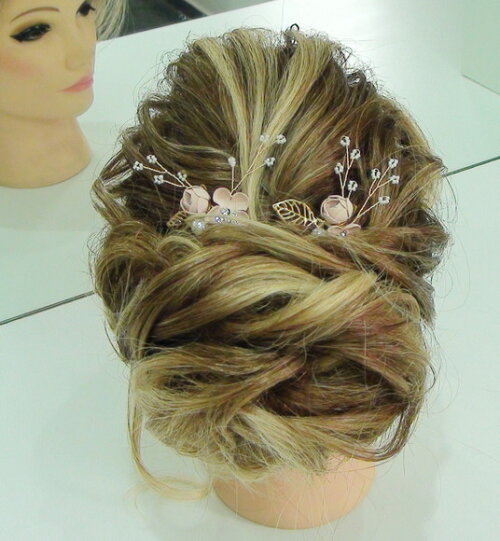 Arranjo para Cabelo de Noivas - 1 Unidade - Rosa Antigo