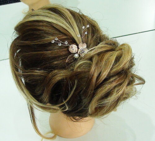 Arranjo para Cabelo de Noivas - 1 Unidade - Rosa Antigo