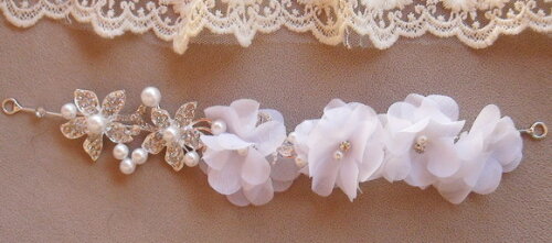 Arranjo para Cabelo de Noivas - 1 Unidade - Tiara