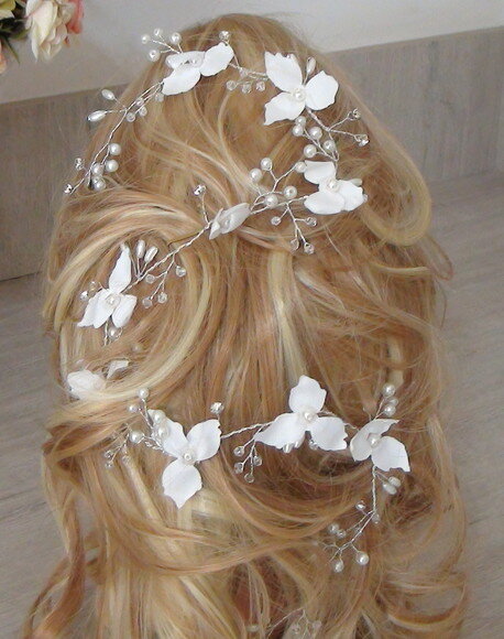 Arranjo para Cabelo de Noivas - 1 Unidade -branco