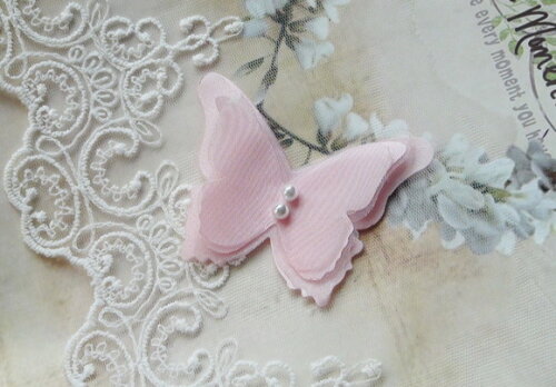 Borboletas em 3d Rosa - 7,5x5,5cm - 05 un