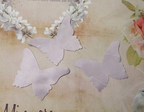 Borboletas em Cetim - 100 un -6,5x6,0cm - Lilás