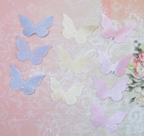Borboletas em Cetim - 125 un -3,5x2,5cm