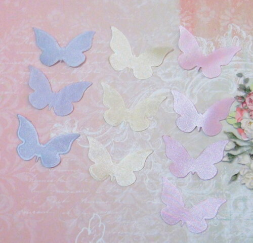 Borboletas em Cetim - 125 un -3,5x2,5cm