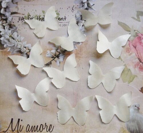 Borboletas em Cetim - Amarela - 50un - 6,0x5,0cm