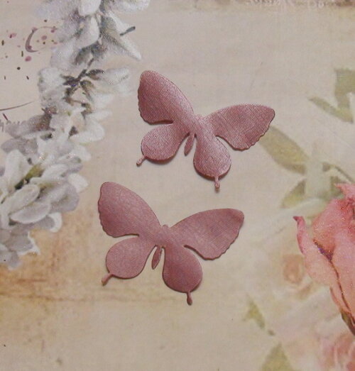 Borboletas em Cetim - Rose Queimado - 150 un
