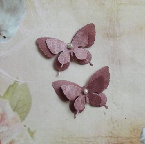 Borboletas em Dupla Camada - 15un - 4,5 x 3,5 cm