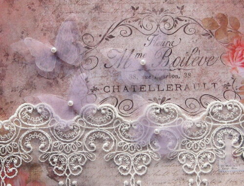 Borboletas em Organza Dupla Camada - 15 un