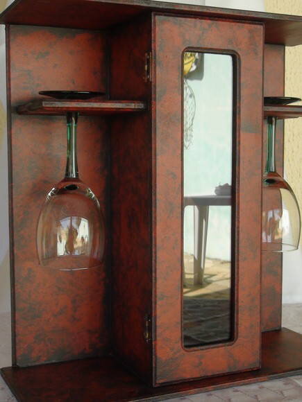 Caixa Porta Vinho - 2 Taças