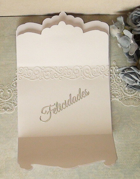 Cartão Artesanal 3d -bodas de Prata - 01 un