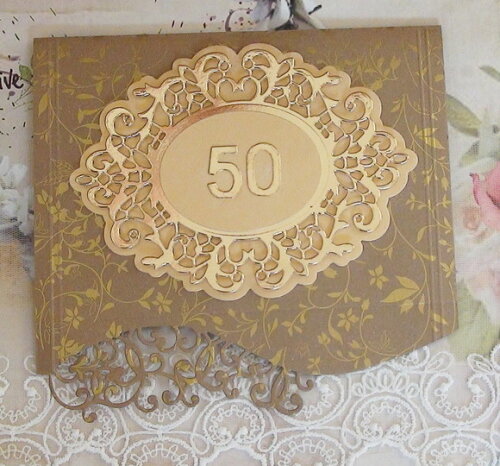 Cartão Envelope - Bodas de Ouro - 01 un