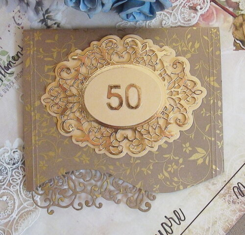 Cartão Envelope - Bodas de Ouro - 01 un