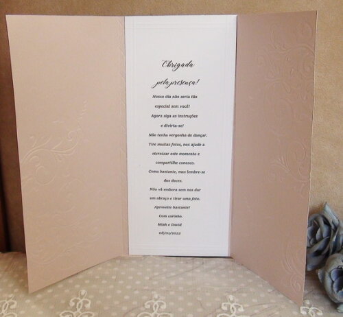 Convite Casamento 180g