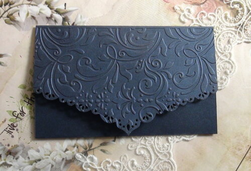 Envelope Casamento Alto Relevo Metalizado - 180g