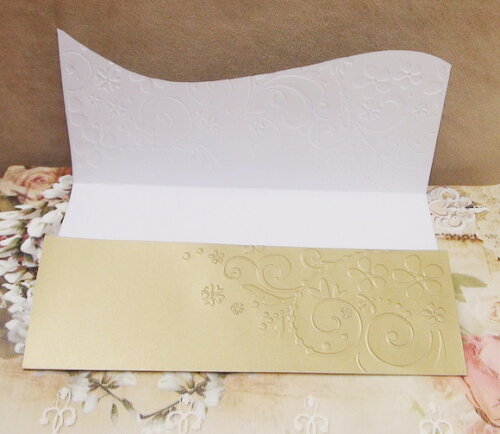 Envelope para Convite de Casamento Dourado - 180g