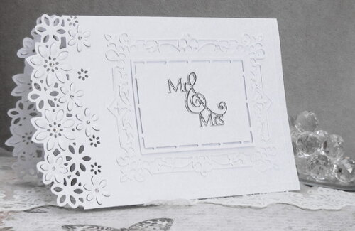 Envelope para Convite de Casamento Metalizado - 180g