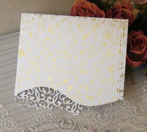 Envelope para Convite de Casamento Metalizado - 180g