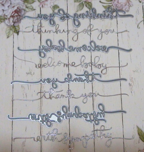 Faca de Corte e Emboss - Die Cut Letras
