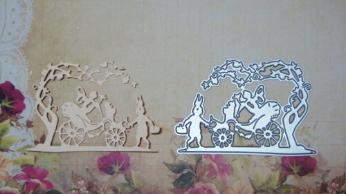 Faca de Corte e Embossing Folders Coelho - Black Friday