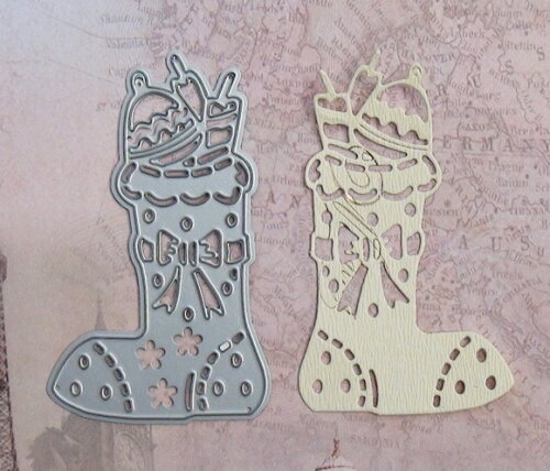 Faca de Corte para Scrapbooking - Bota Natal