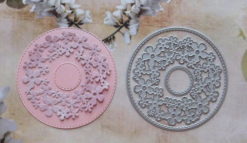 Faca de Corte para Scrapbooking - Círculo Flor
