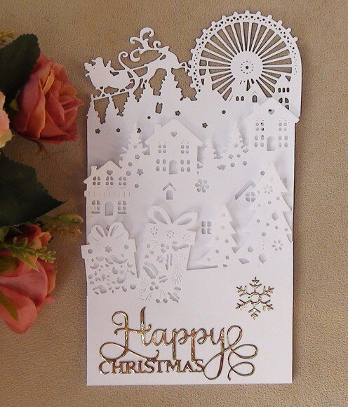 Faca de Corte para Scrapbooking - Cidade Natalina