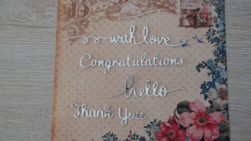 Faca de Corte para Scrapbooking - Convite Letras
