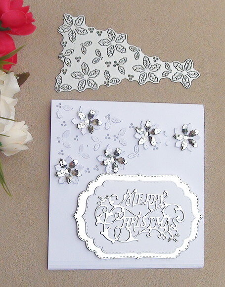 Faca de Corte para Scrapbooking - Flores de Natal
