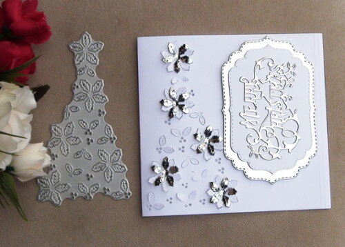 Faca de Corte para Scrapbooking - Flores de Natal