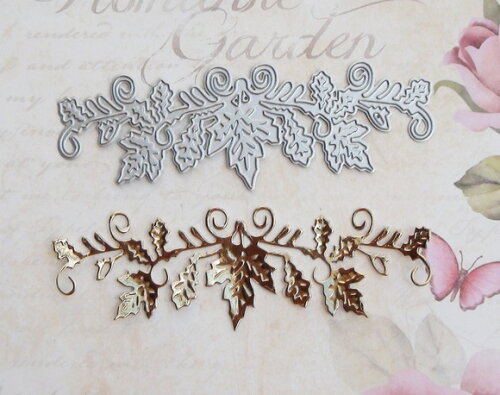 Faca de Corte para Scrapbooking - Folhas Natal