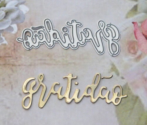 Faca de Corte para Scrapbooking - Letras - Gratidão