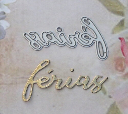 Faca de Corte para Scrapbooking - Letras - Férias.