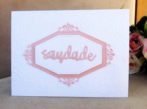 Faca de Corte para Scrapbooking - Letras - Saudade.
