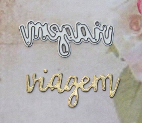 Faca de Corte para Scrapbooking - Letras - Viagem.