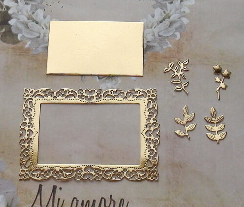 Faca de Corte para Scrapbooking - Retângulo e Folhas