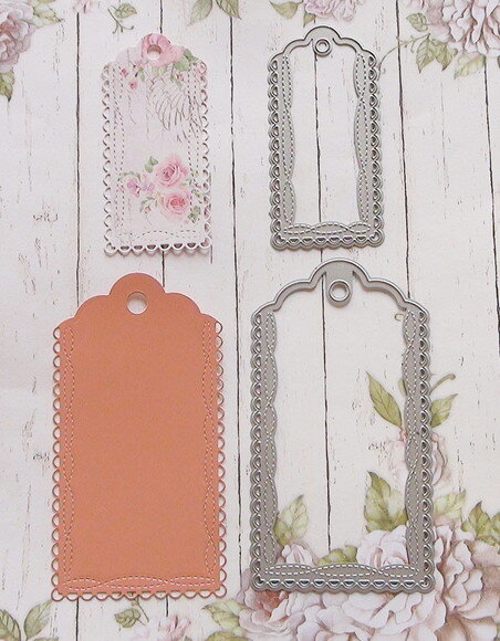 Faca de Corte para Scrapbooking - Tag Rendada.