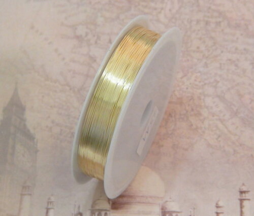 Fio Copper Wire 0.4 mm - Dourado