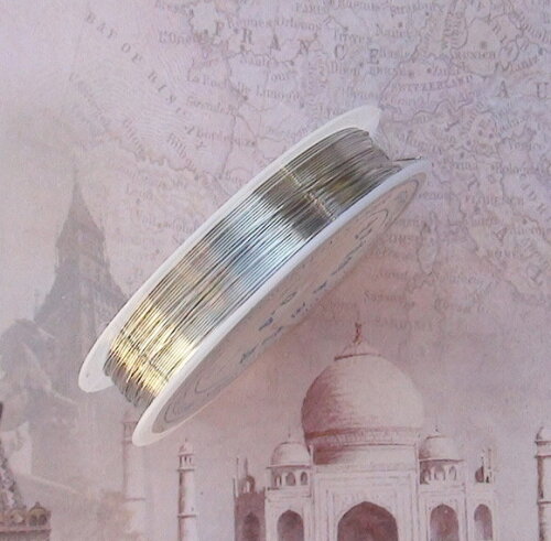 Fio Copper Wire Prateado - 0,4 mm - 9 Metros