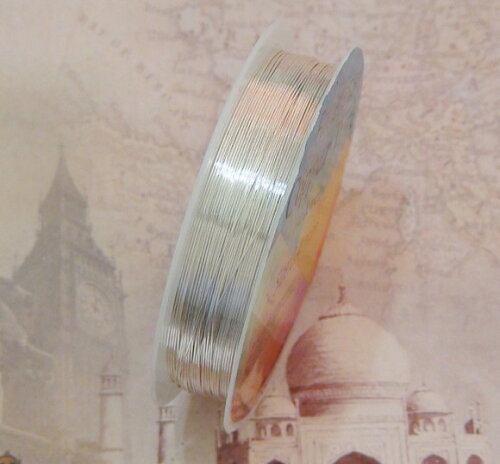 Fio Copper Wire Prateado - 0,4 mm - 9 Metros