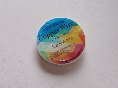 Fio Copper Wire 0.4 mm - Dourado