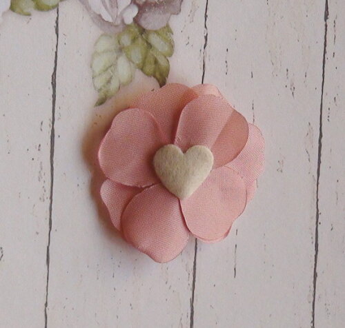 Flor em Cetim - Rose Terra - 05 un