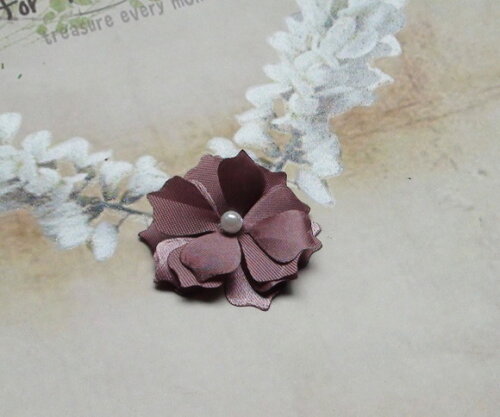 Flor em Cetim 3d - Rose Queimado - 10 un
