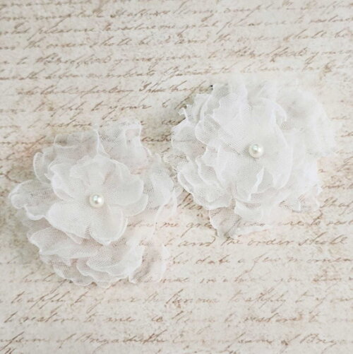 Flor em Organza 3d - 60 un
