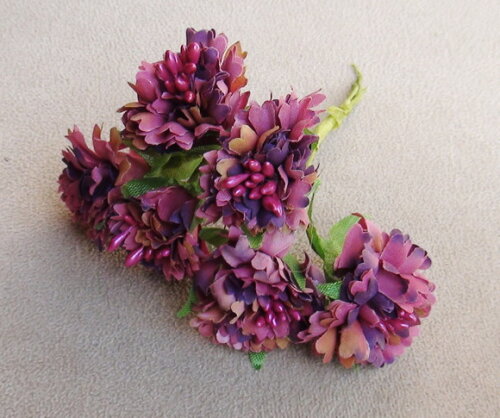 Flor em Seda - Buque com 6 Unidades.